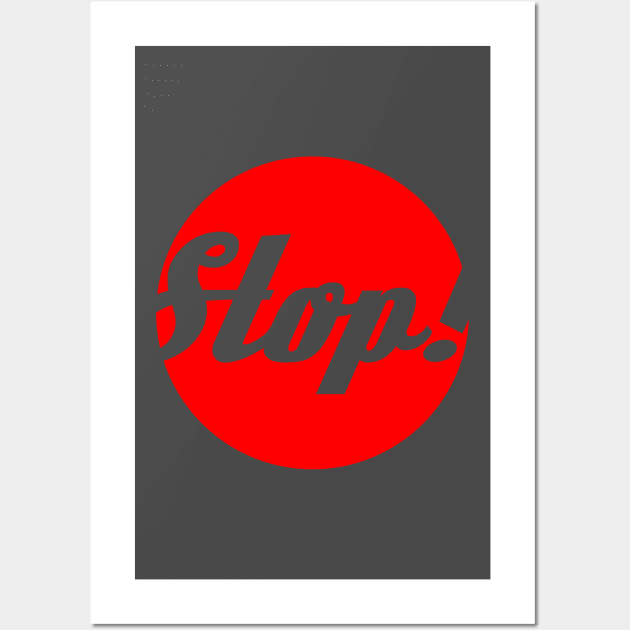 Twisted Stop Sign Wall Art by Oosters